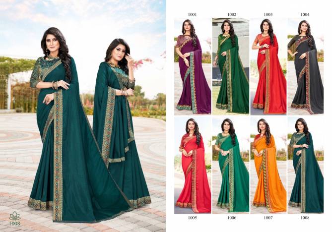 Ronisha Unlimited Festive Wear Art Silk Heavy Border Designer Saree Collection


